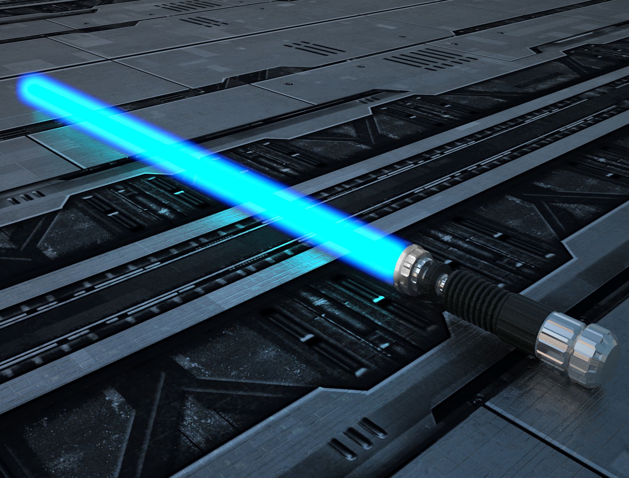 LightSaber Оби-Ван Кеноби Блю 3d model