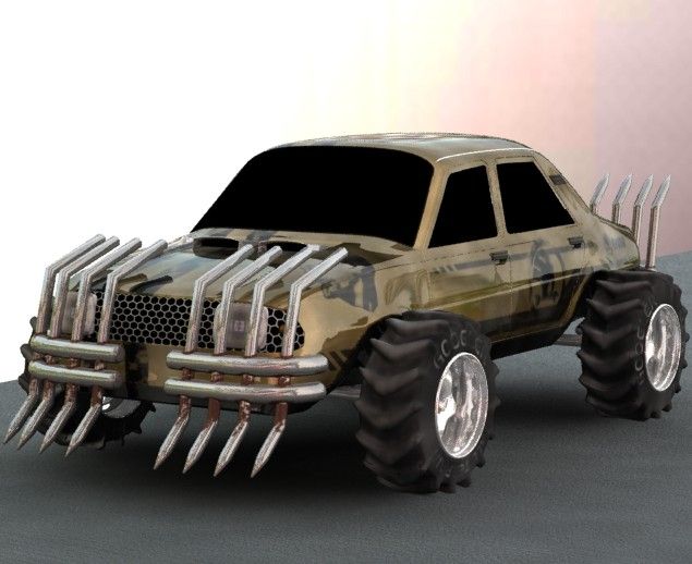 Carmageddon monster car 120L 3d model