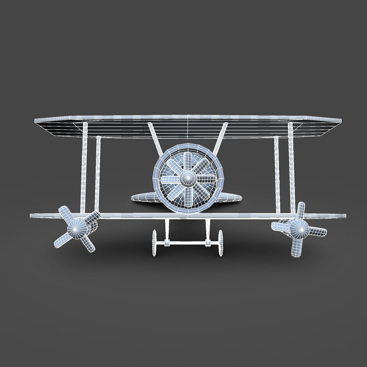 飞机玩具 royalty-free 3d model - Preview no. 11