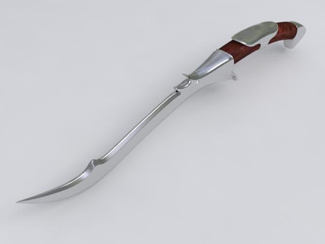 KNIFE 2 royalty-free 3d model - Preview no. 3