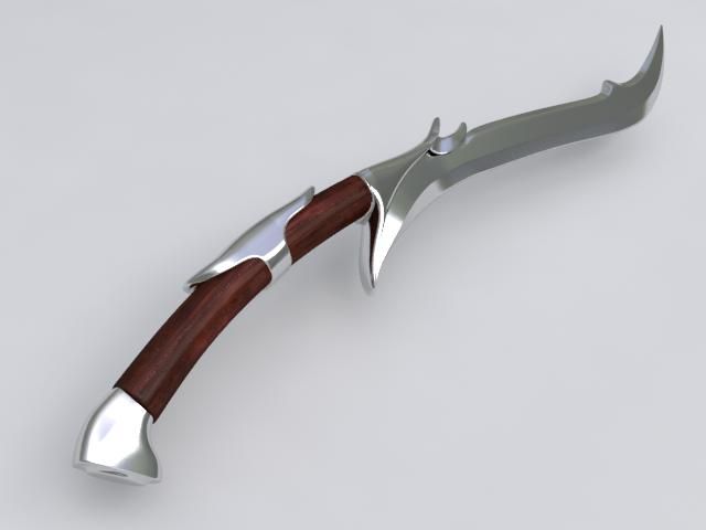 KNIFE 2 royalty-free 3d model - Preview no. 2