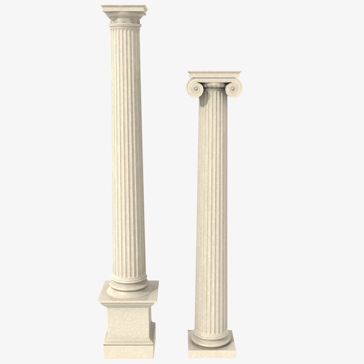 Columnas antiguas modelo 3d