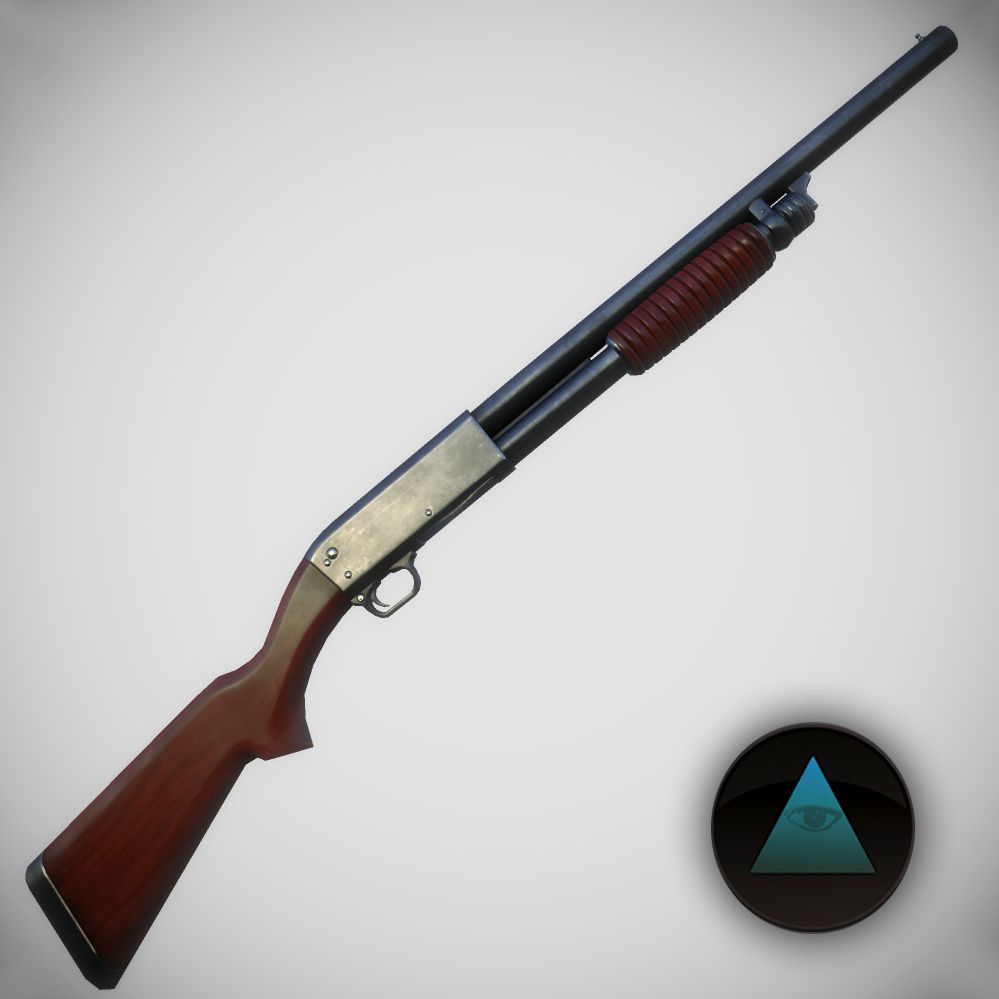 M37 Ithaca Shotgun modelo 3d