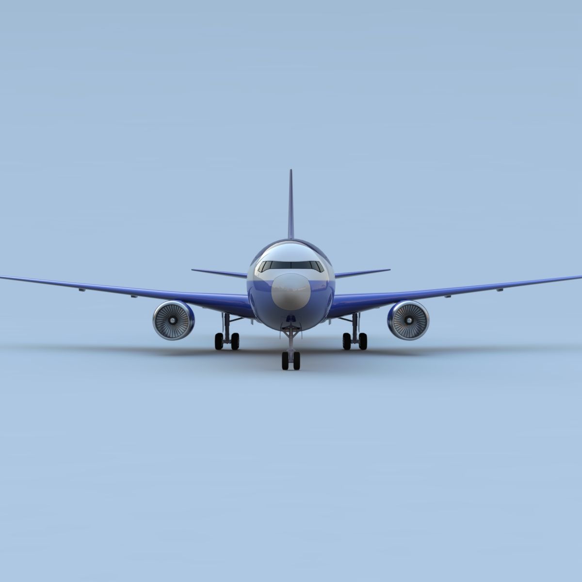 波音767-400 royalty-free 3d model - Preview no. 3