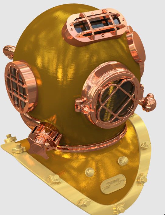 Diving  Helmet 3d model