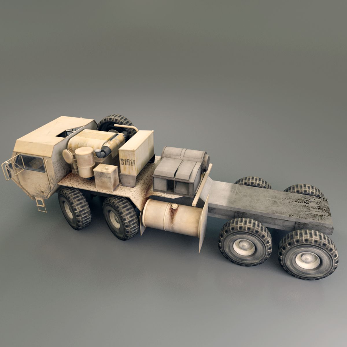 Hemtt Truck royalty-free 3d model - Preview no. 3