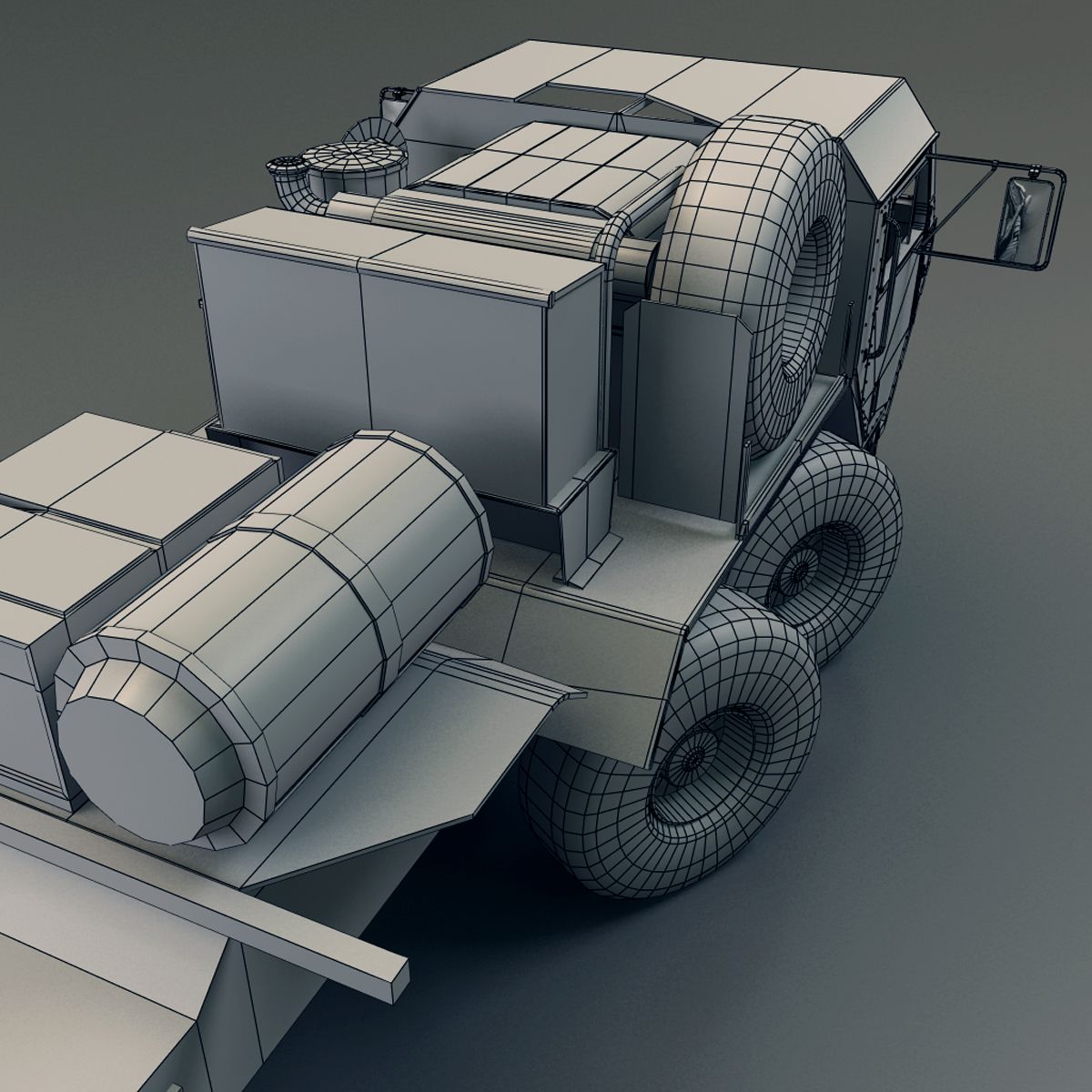 Hemtt Truck royalty-free 3d model - Preview no. 7