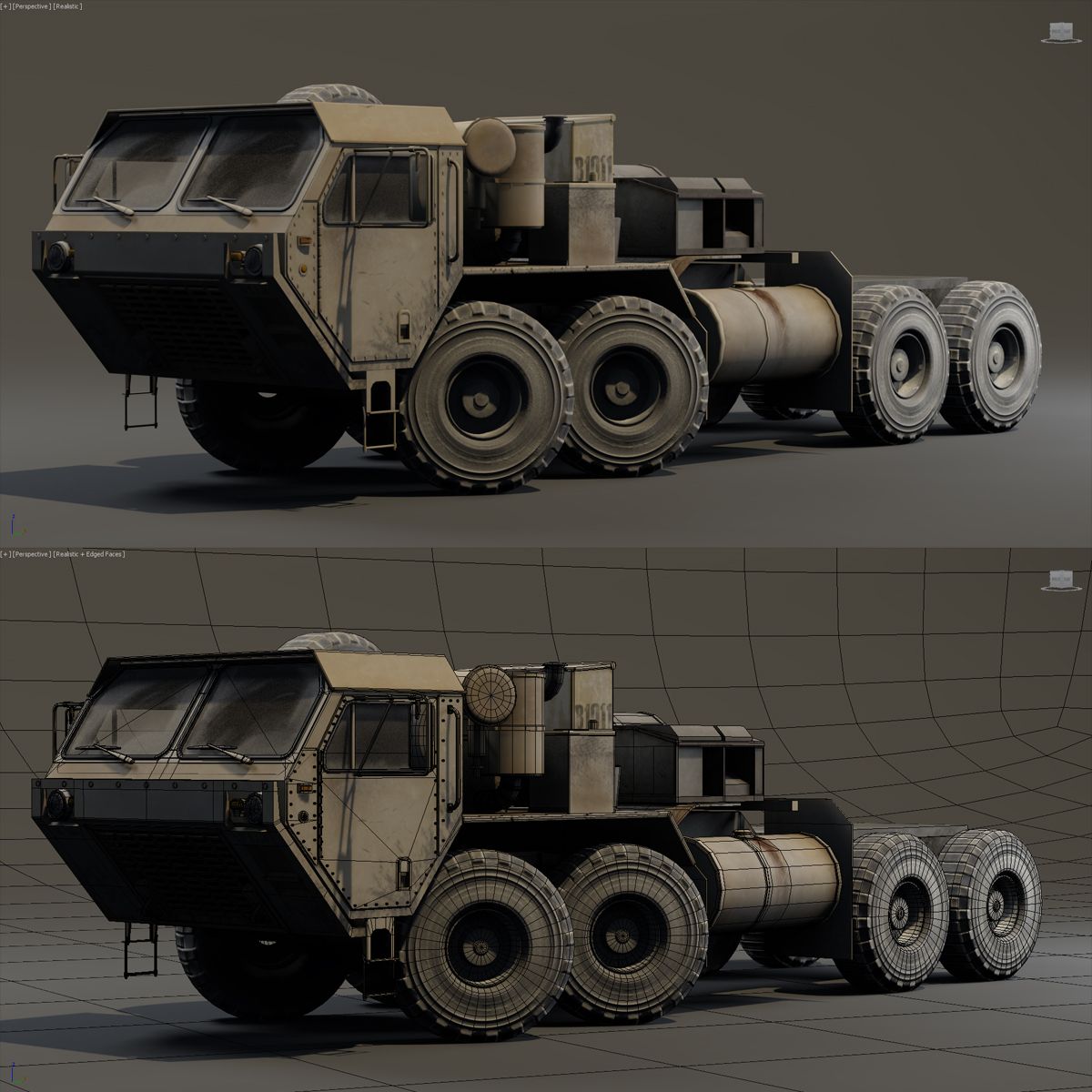 Hemtt Truck royalty-free 3d model - Preview no. 8