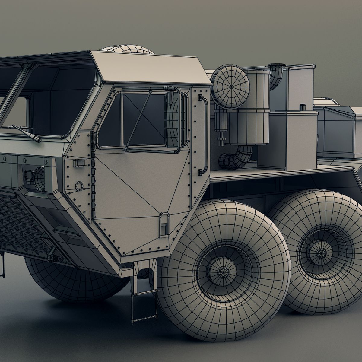 Hemtt Truck royalty-free 3d model - Preview no. 6