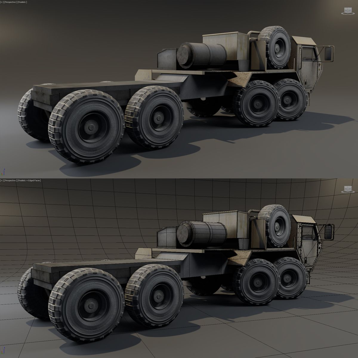 Hemtt Truck royalty-free 3d model - Preview no. 10