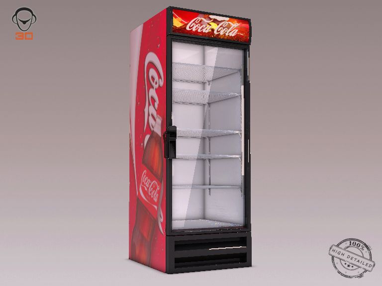 Coca-Cola Холодильник 3d model