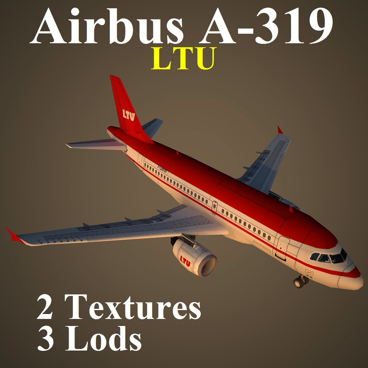 A319 LTU 3d model