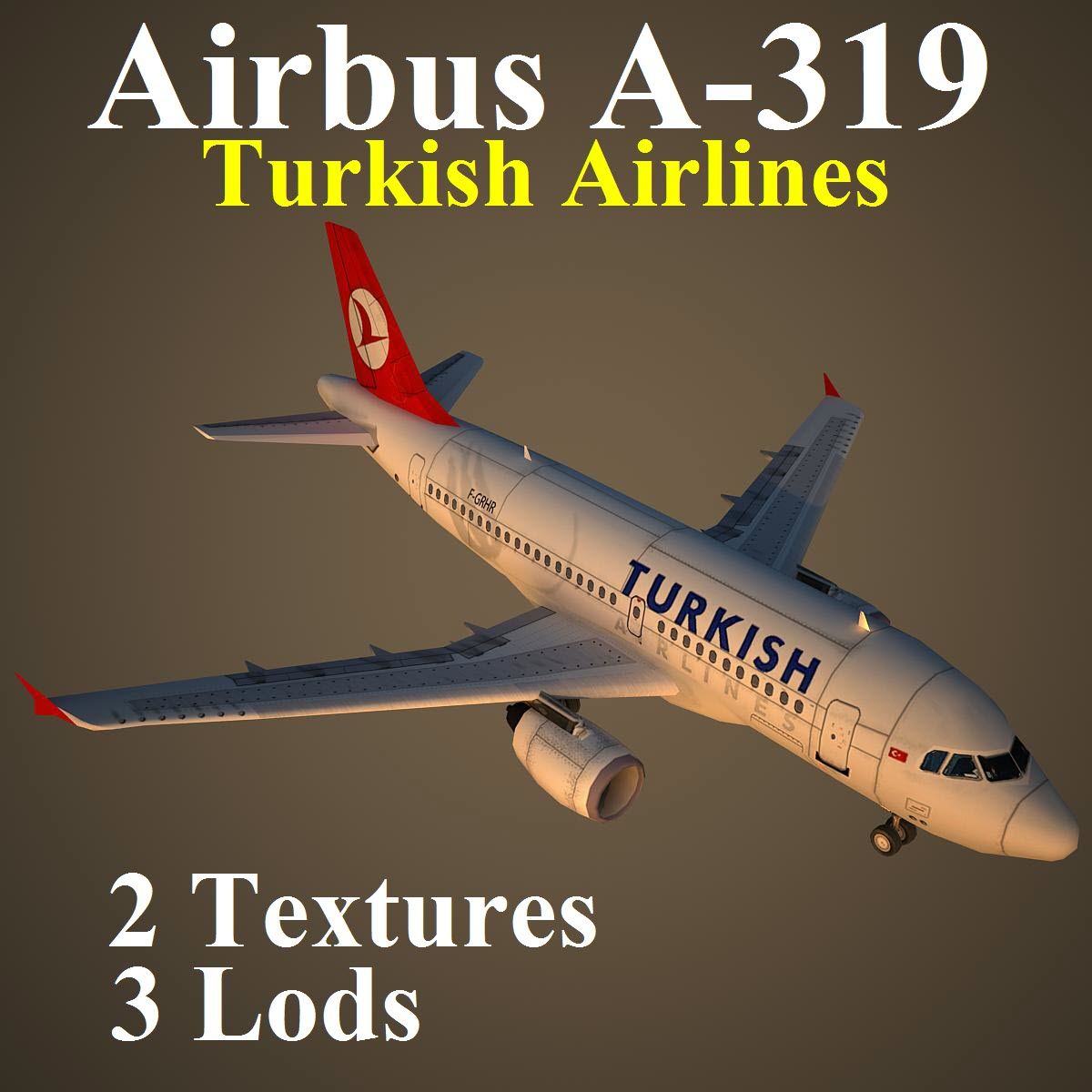 A319 THY 3d model