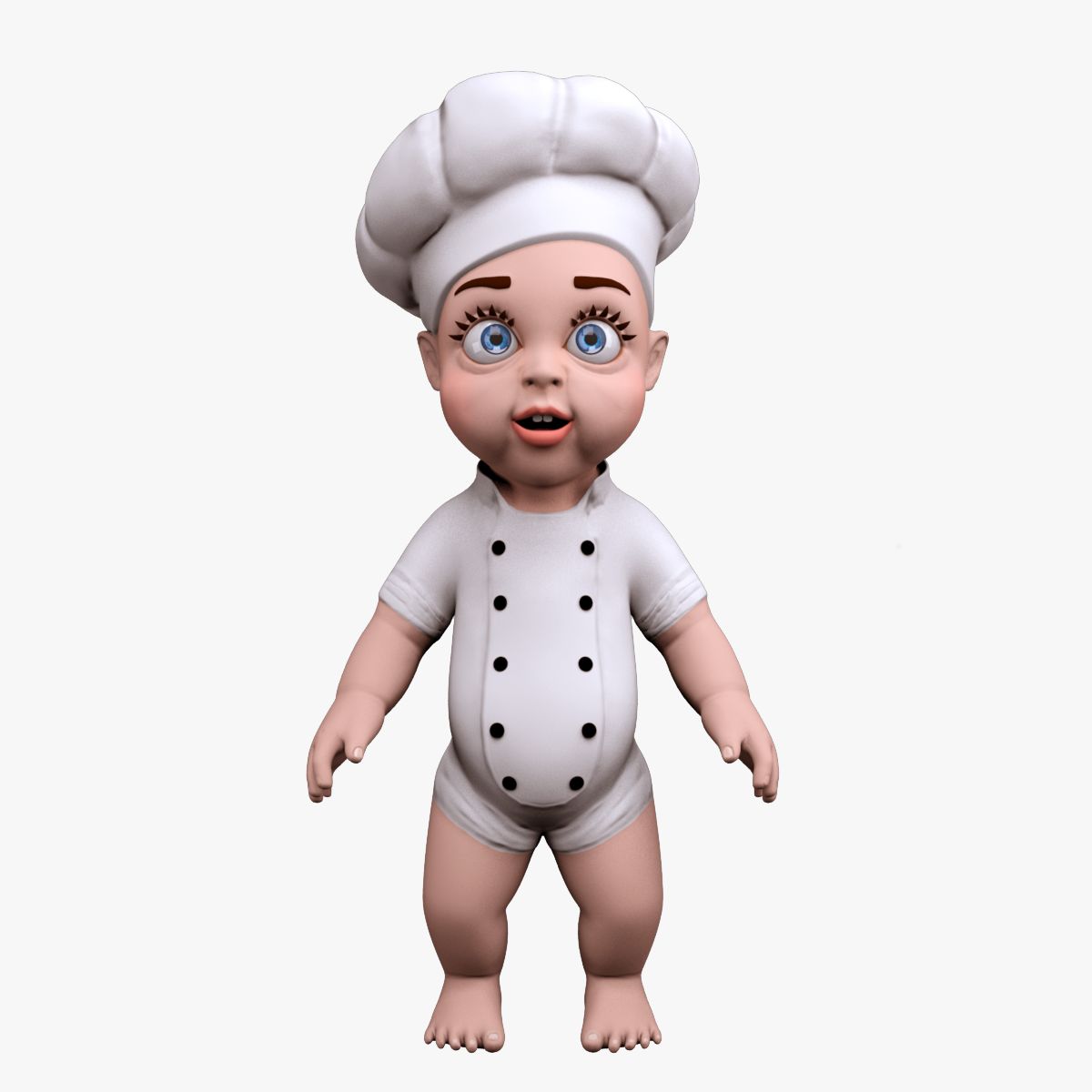 Little Cook 3d model