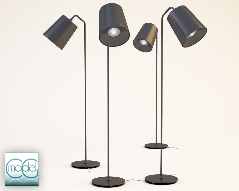 floor lamp hide-stor-golv 3d model