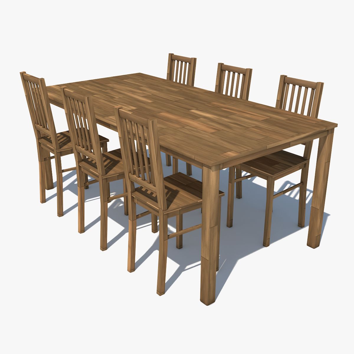 Table and Chairs 3d model