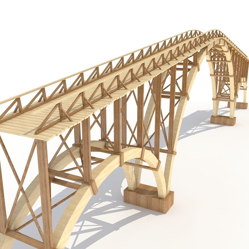 Vieux pont 3d model