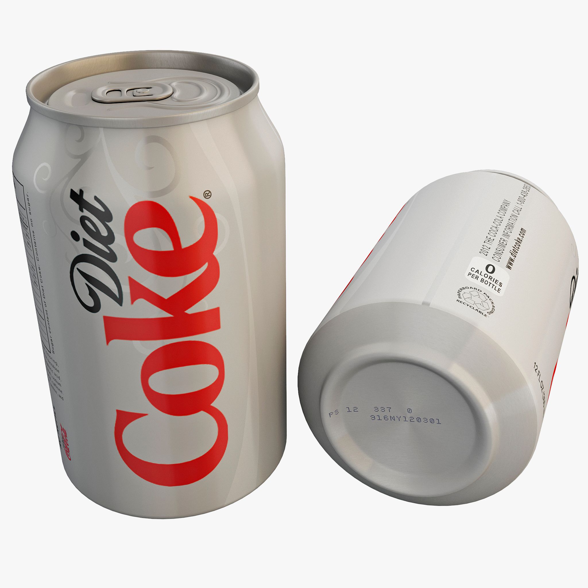 Diet Coke Can 3d model