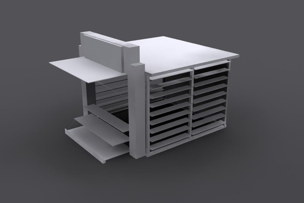 Kiosk - basit 3d model