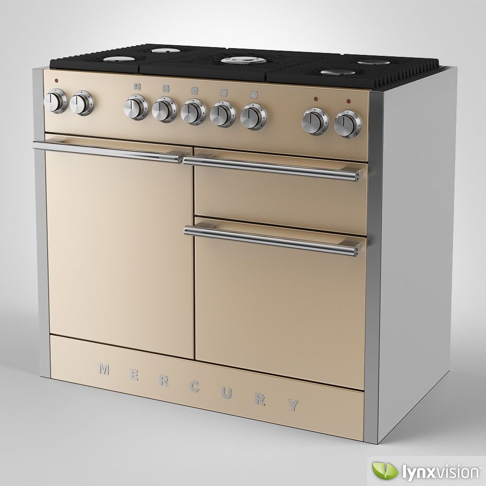 Mercury Gas Range Cooker 3d model