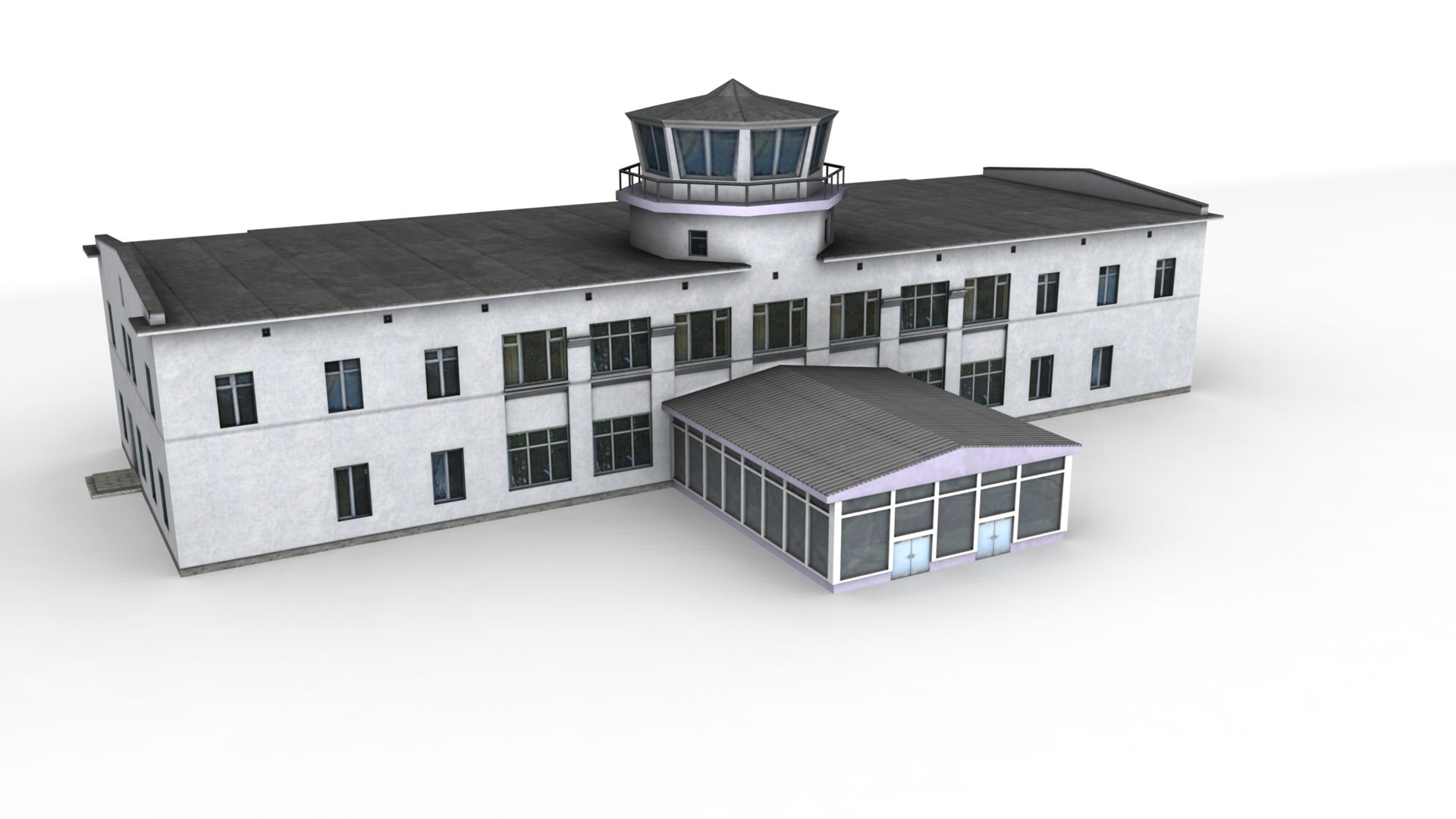 Flygplats Kostroma 3d model