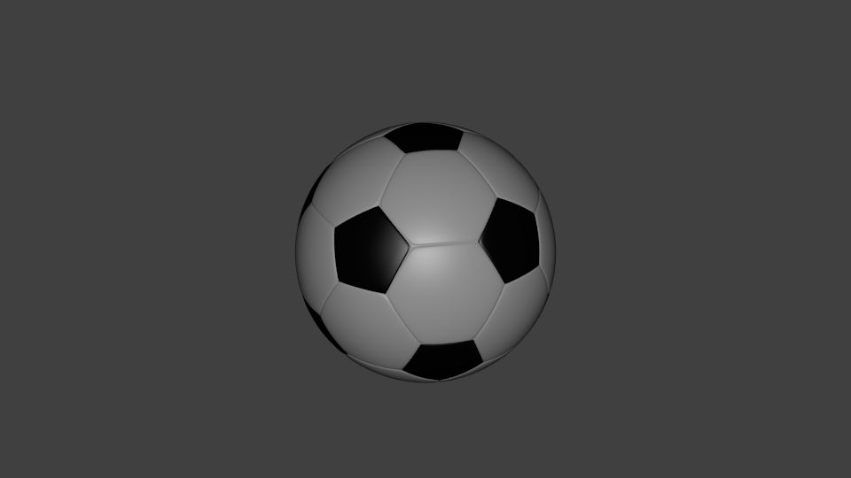 Palla da calcio 3d model