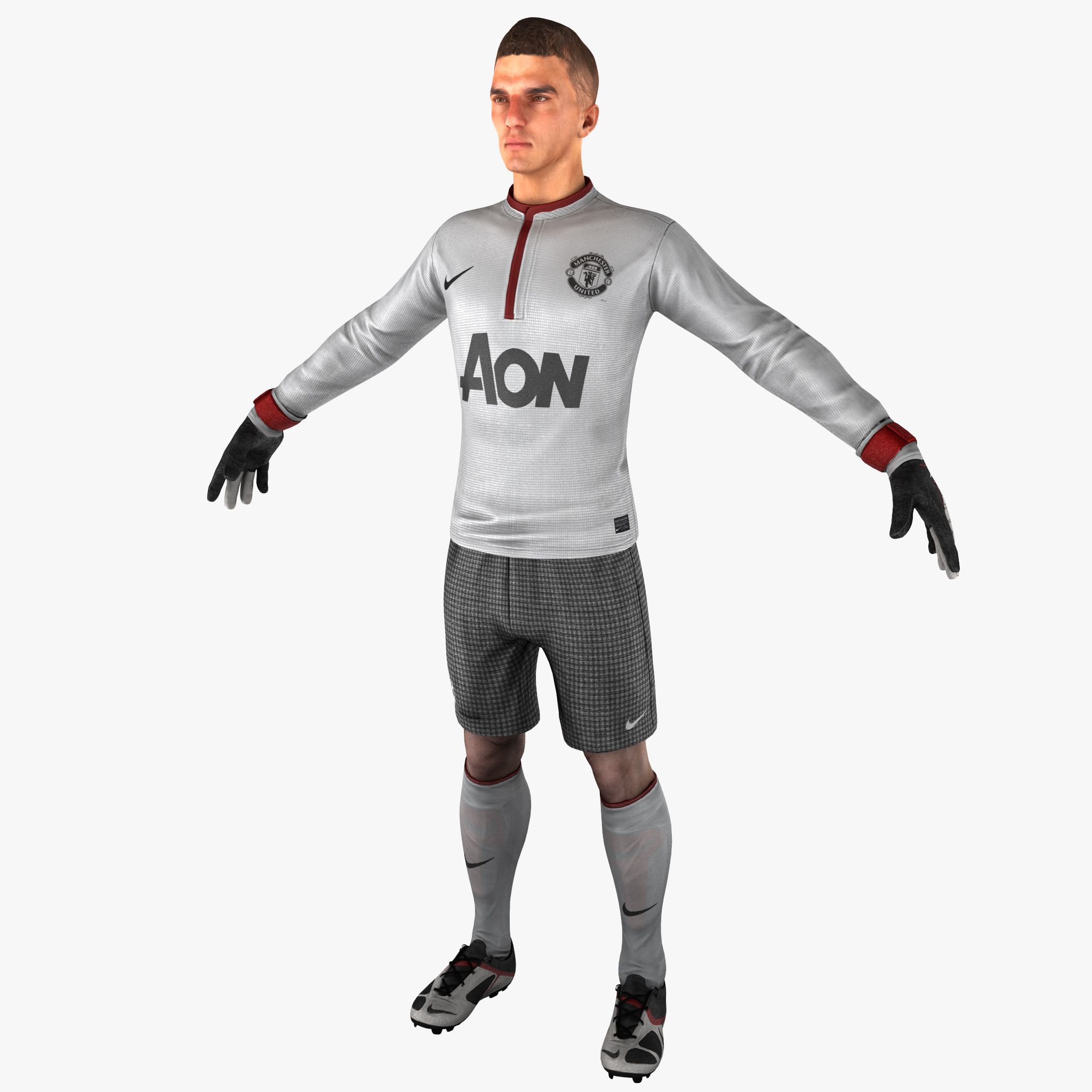 Portiere di calcio 3d model