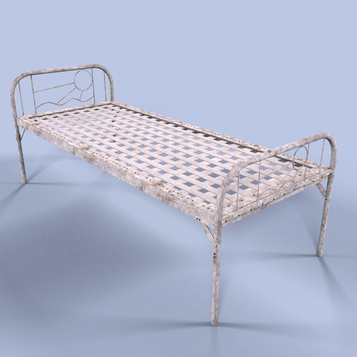 Metalen bed 3d model