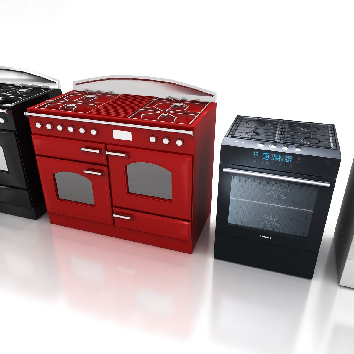 Cooker Selection 3d model