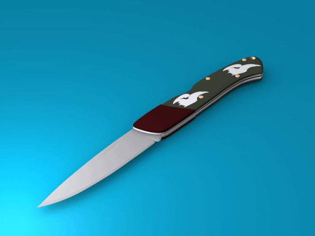 KNIV royalty-free 3d model - Preview no. 2