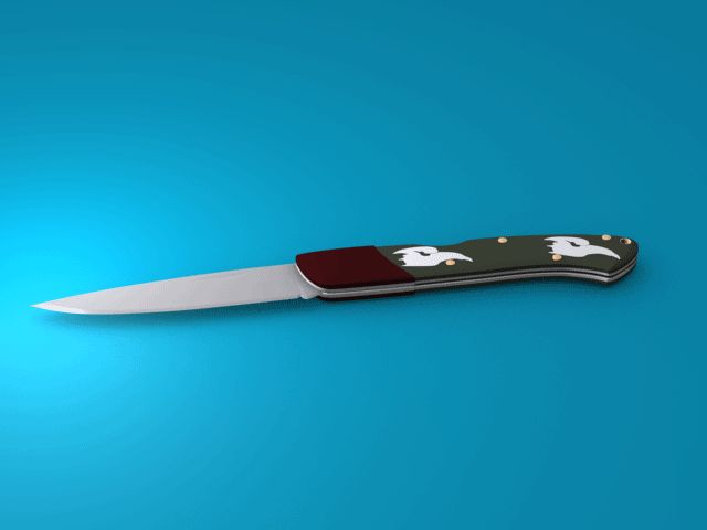 KNIV royalty-free 3d model - Preview no. 3