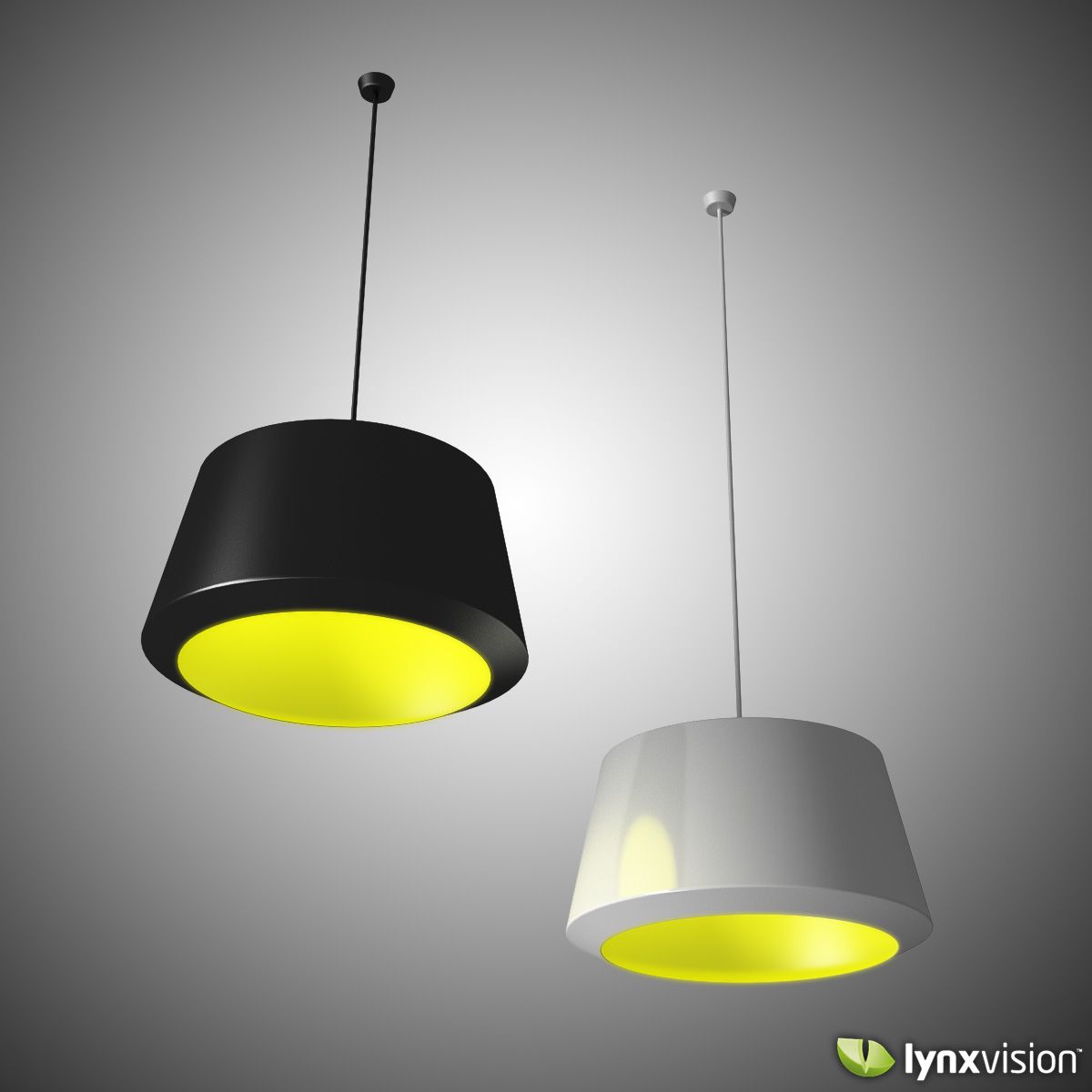 Can Pendant Lamp by Zero royalty-free 3d model - Preview no. 2