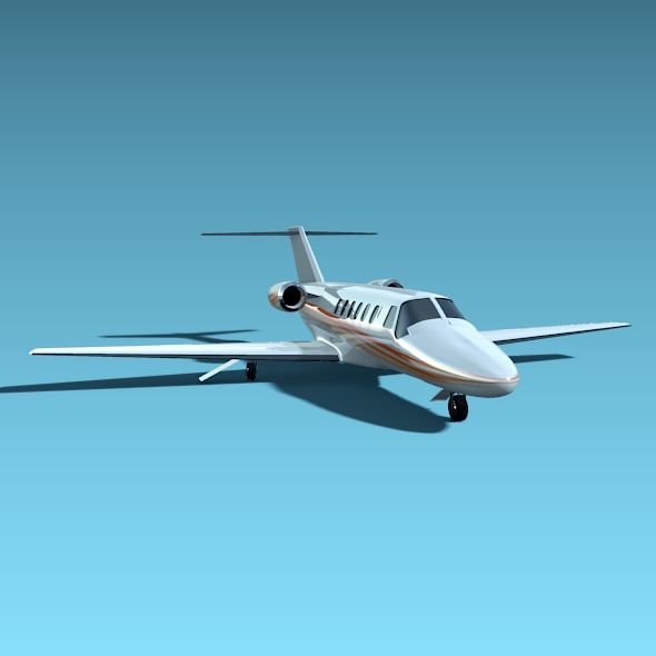 Jet privado Cessna Citation CJ2 modelo 3d