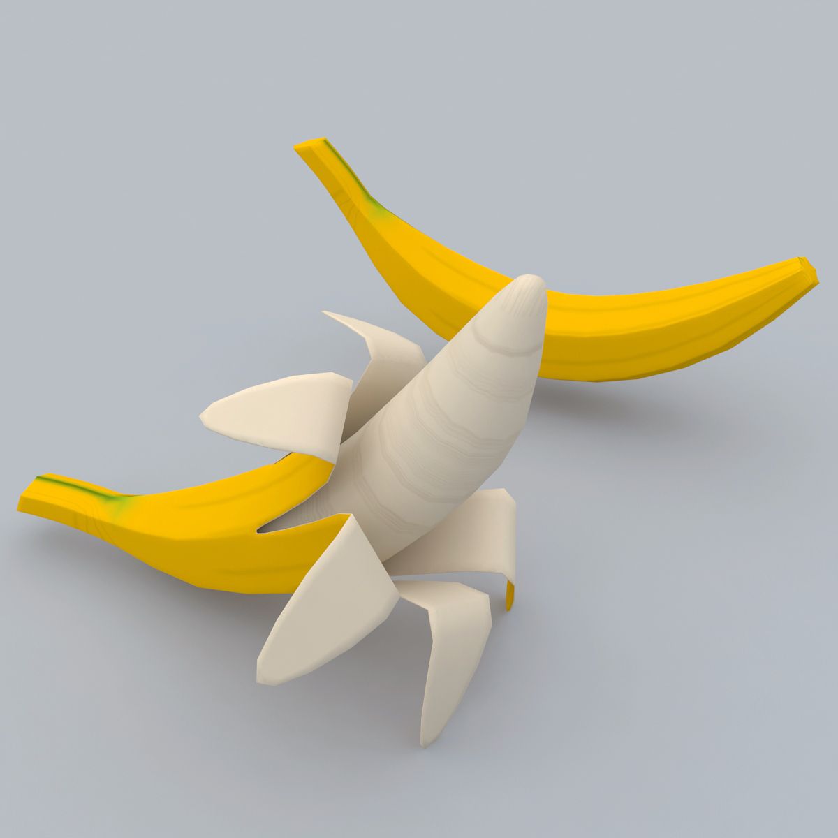 plátano modelo 3d