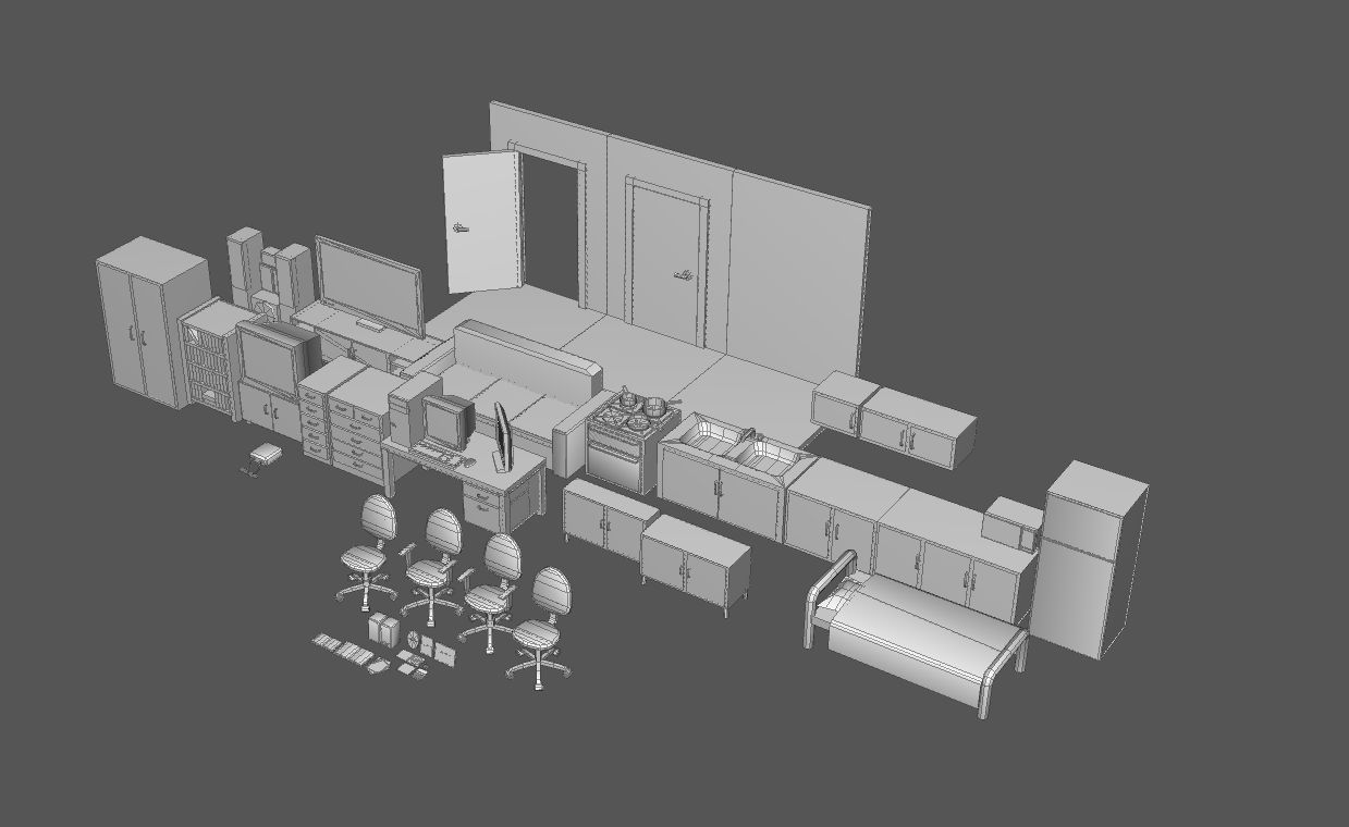 Domowe opakowanie przedmiotów wewnętrznych (Baza) 3d model