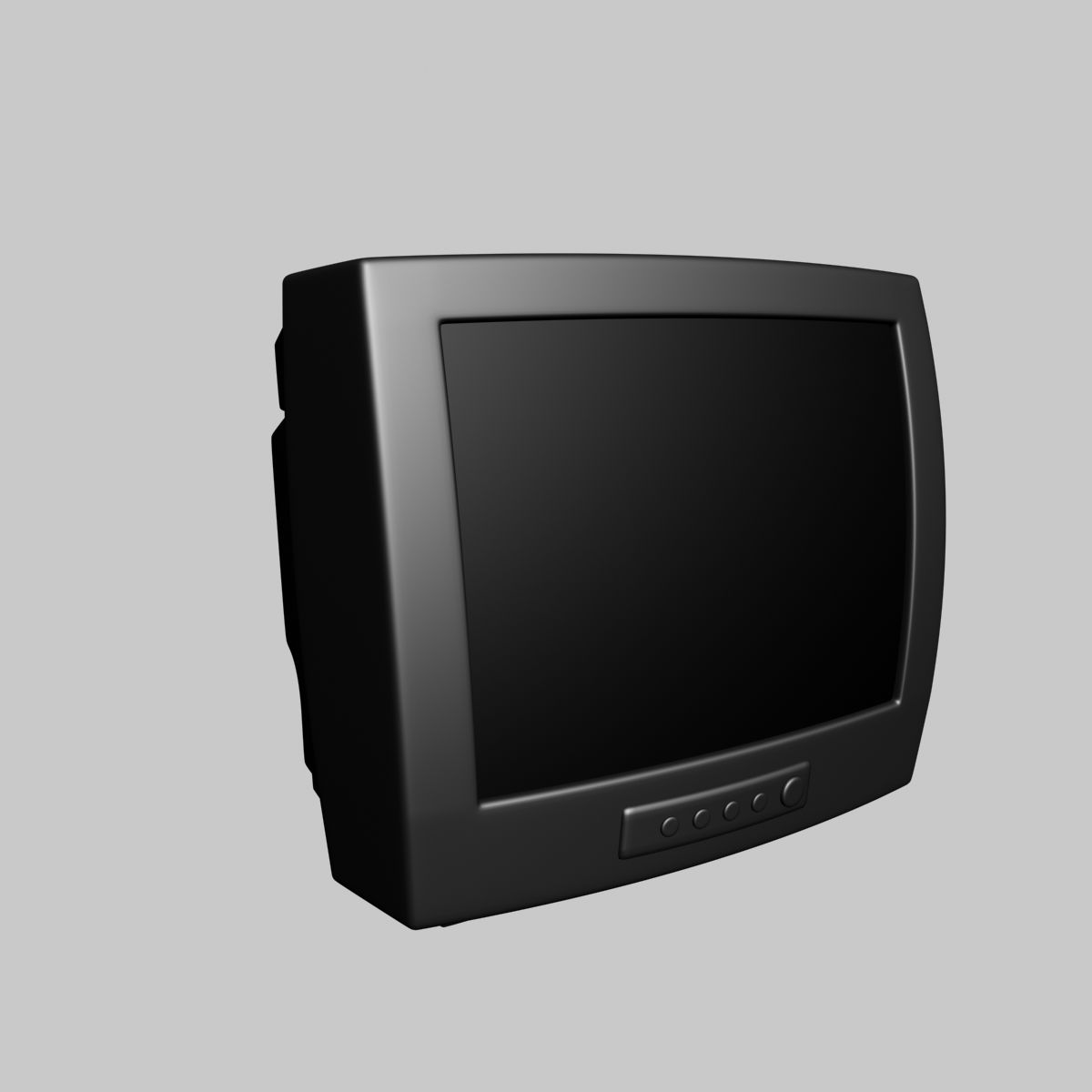 Oude televisie 3d model