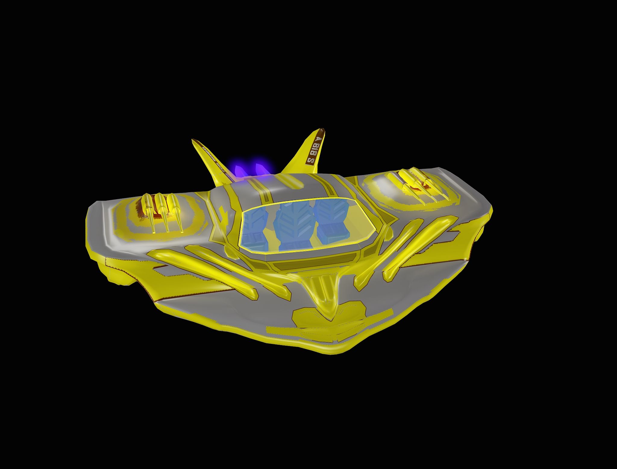 space ship design 3d model