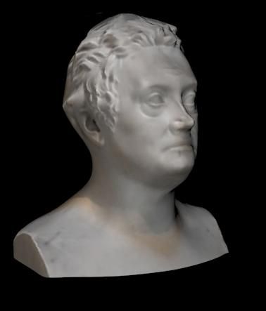 Male Head Bust royalty-free 3d model - Preview no. 3