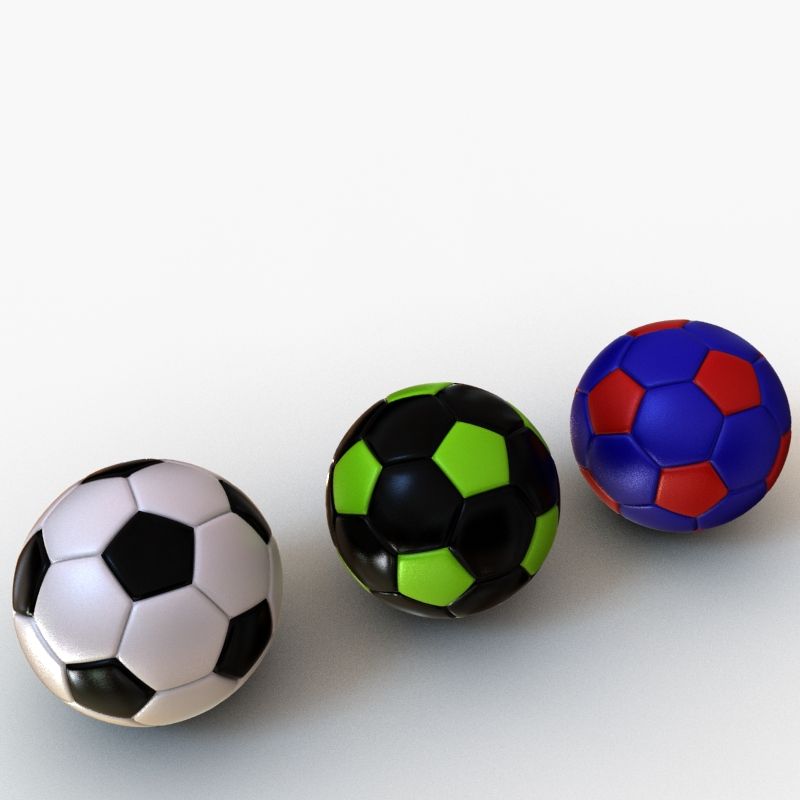 Palloni da calcio 3d model