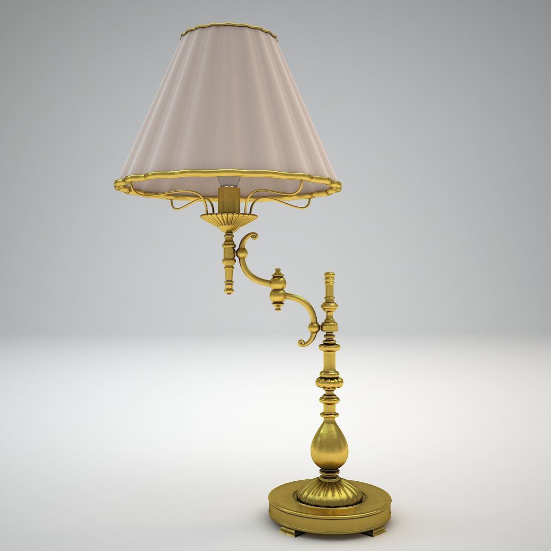 Historische tafellamp 3d model