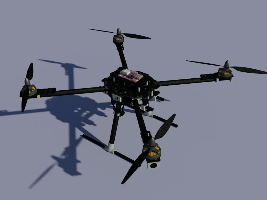 Quad Copter 3d model