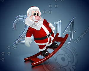 Babbo Natale animato 3d model