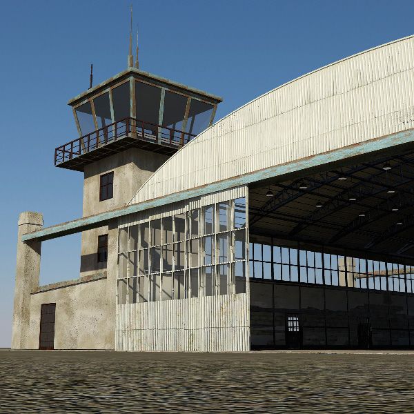 Hangar dell'aeroporto 3d model