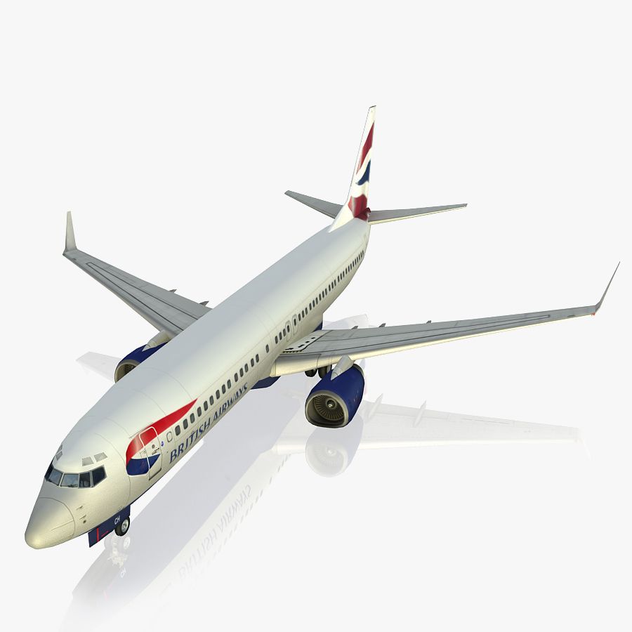 英国航空商用飞机 3d model