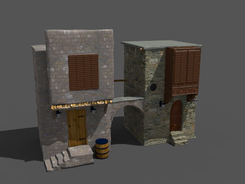 oud arabisch huis 3d model