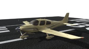 Cirrus Plane 3d model