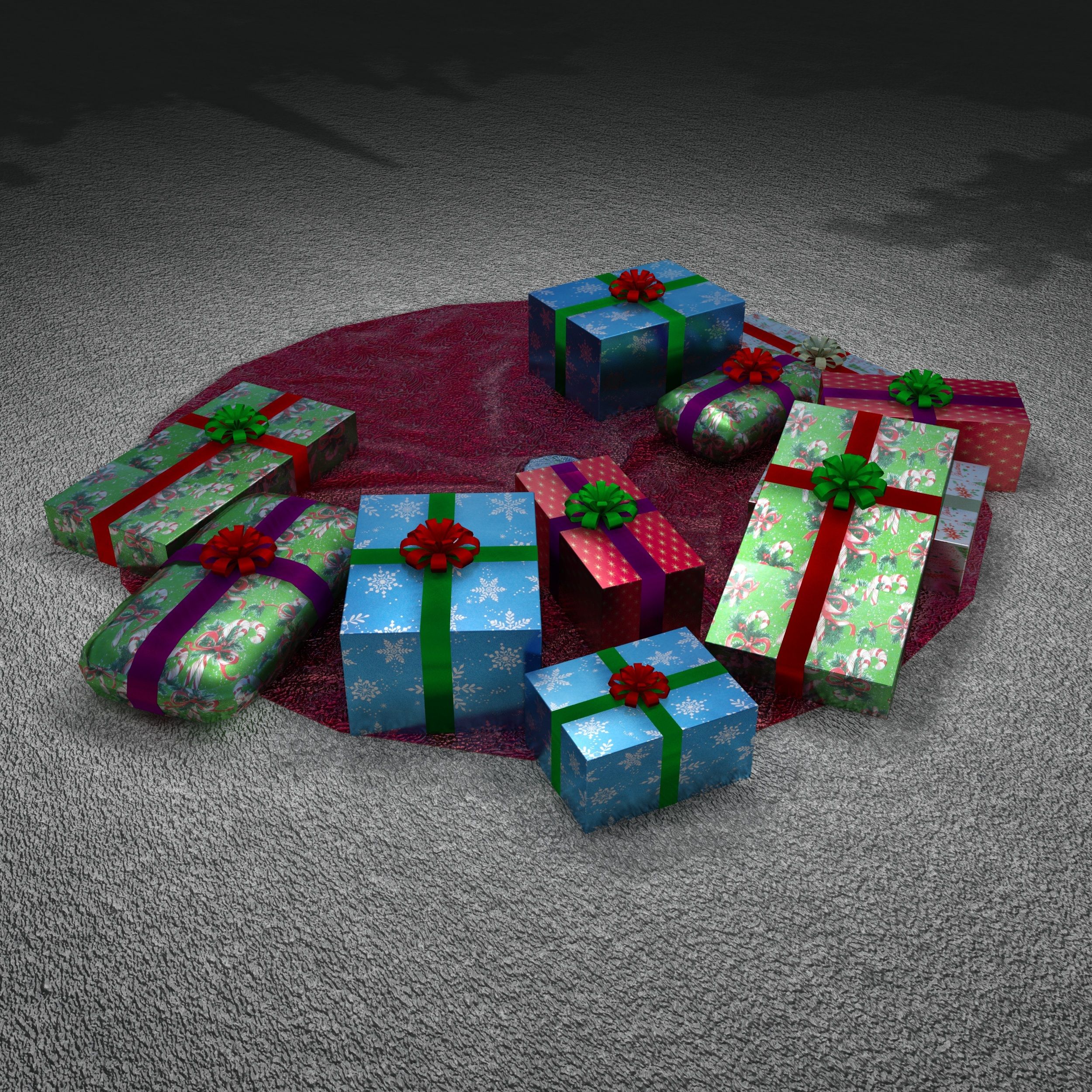 Árvore de Natal royalty-free 3d model - Preview no. 2