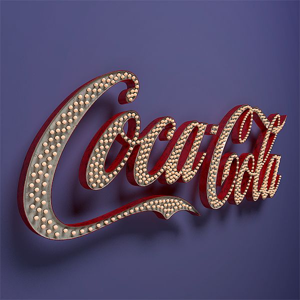 Coca Cola Vintage Вход 3d model