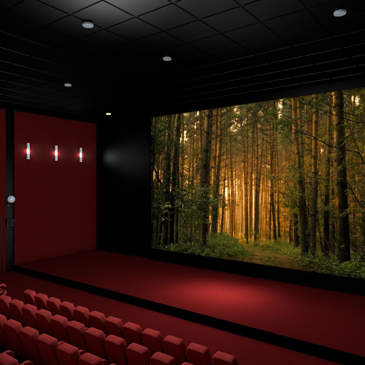 Cinema Hall 3d model