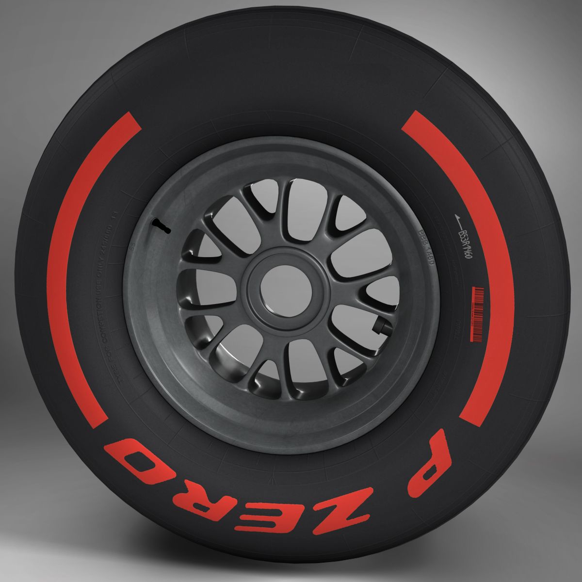 F1タイヤスーパーソフトフロント 3d model